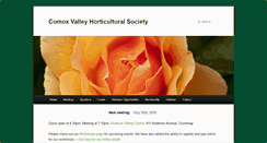 Desktop Screenshot of comoxvalleyhortsociety.ca