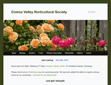 Tablet Screenshot of comoxvalleyhortsociety.ca